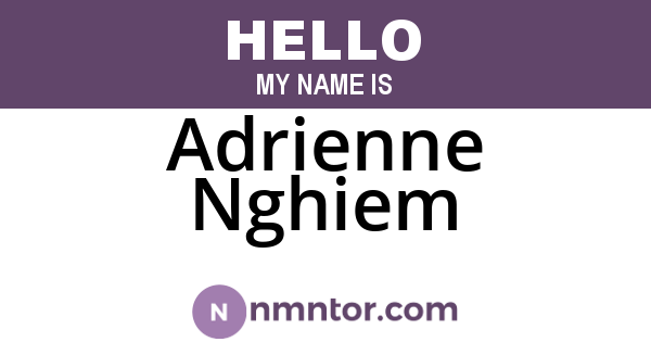 Adrienne Nghiem