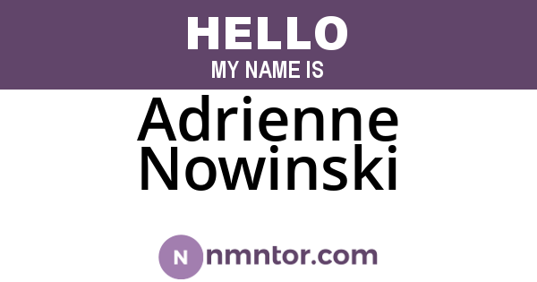Adrienne Nowinski