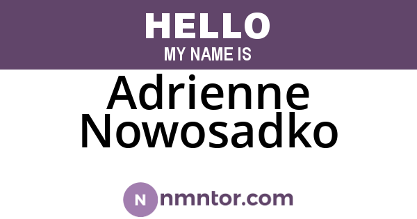 Adrienne Nowosadko