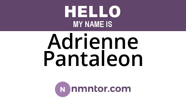 Adrienne Pantaleon