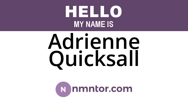 Adrienne Quicksall
