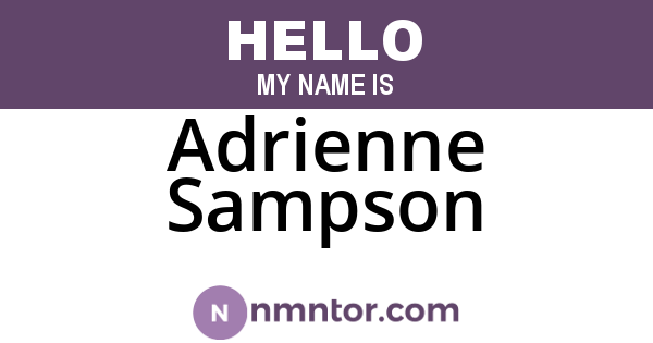 Adrienne Sampson