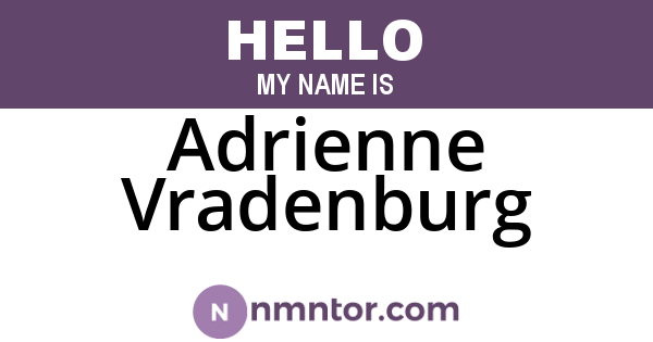 Adrienne Vradenburg