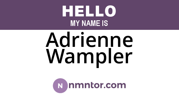 Adrienne Wampler