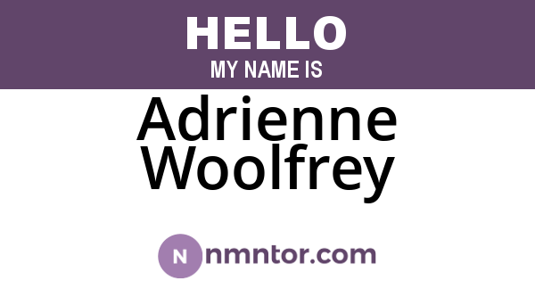 Adrienne Woolfrey
