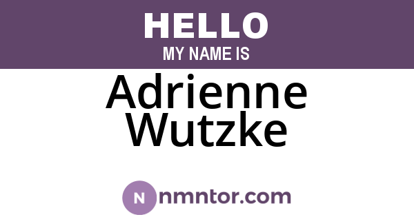 Adrienne Wutzke