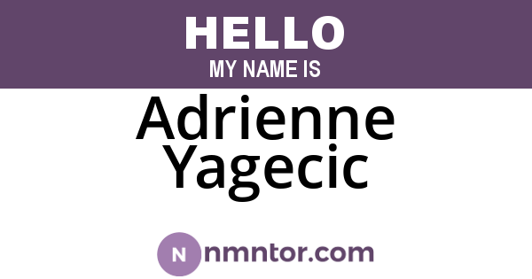 Adrienne Yagecic
