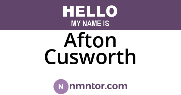 Afton Cusworth