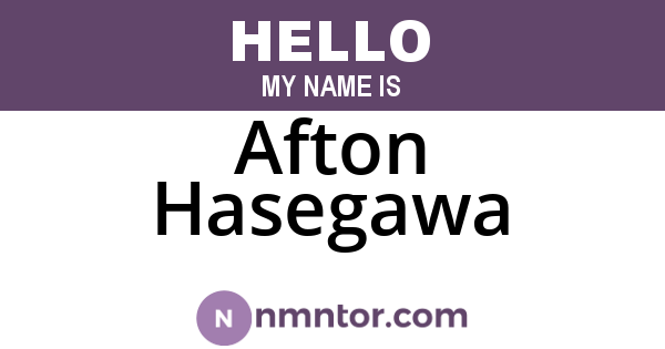 Afton Hasegawa
