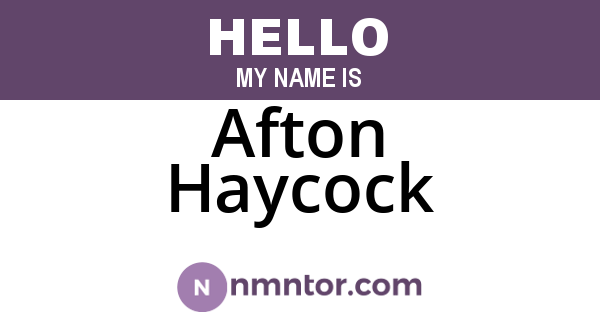 Afton Haycock