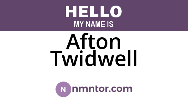 Afton Twidwell