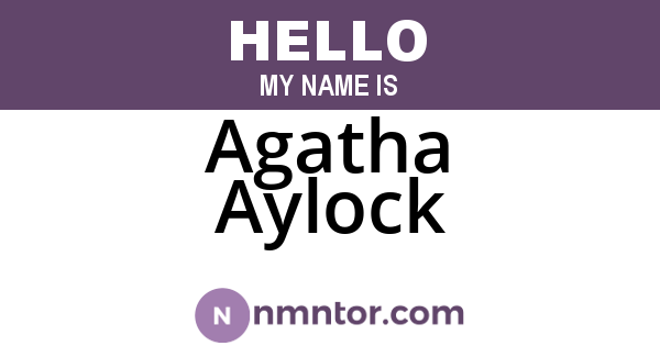 Agatha Aylock