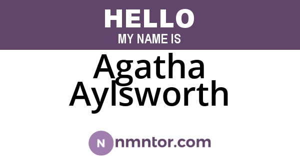 Agatha Aylsworth