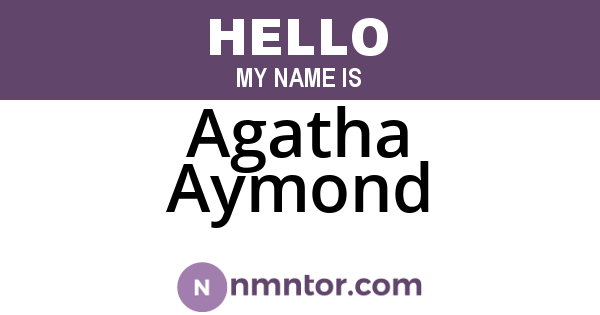Agatha Aymond