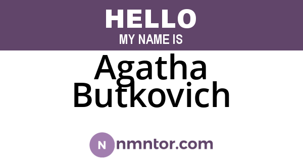 Agatha Butkovich