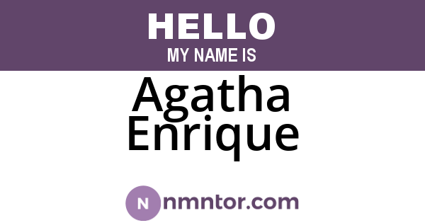 Agatha Enrique