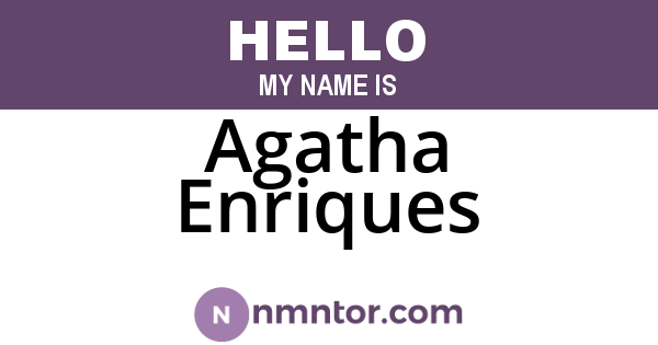 Agatha Enriques
