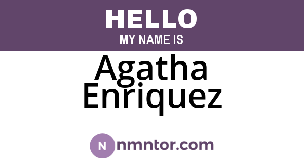 Agatha Enriquez