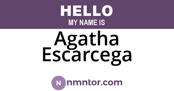 Agatha Escarcega