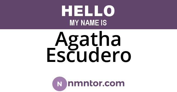 Agatha Escudero