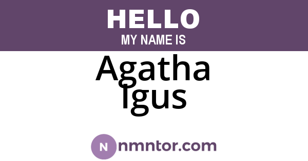 Agatha Igus