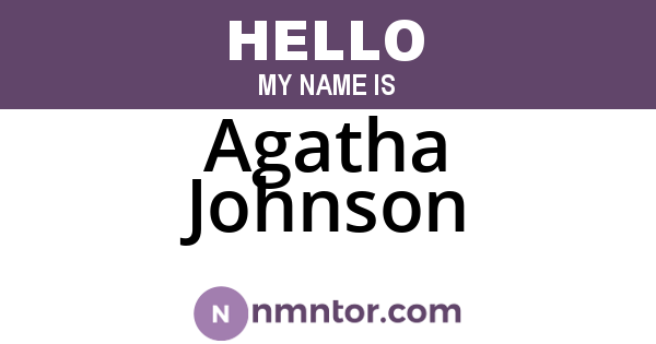 Agatha Johnson