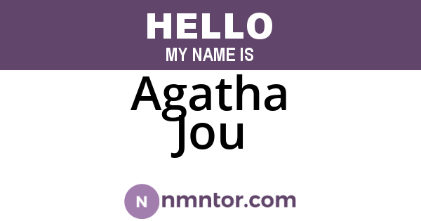 Agatha Jou