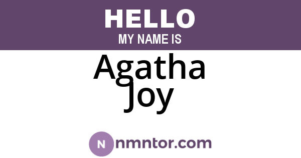 Agatha Joy