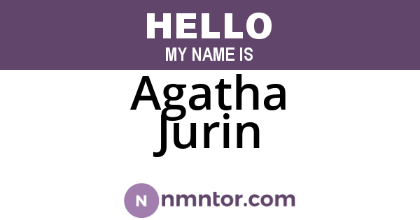 Agatha Jurin