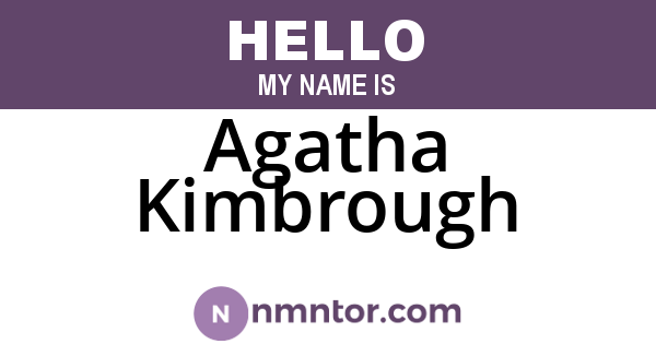 Agatha Kimbrough