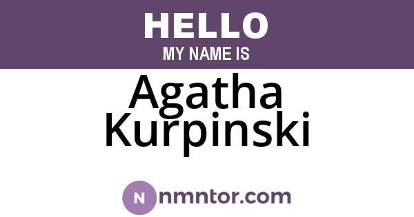Agatha Kurpinski