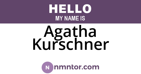 Agatha Kurschner