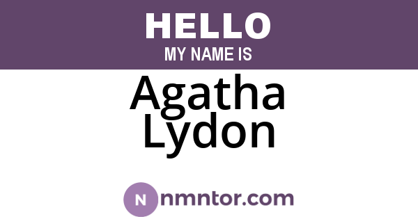 Agatha Lydon