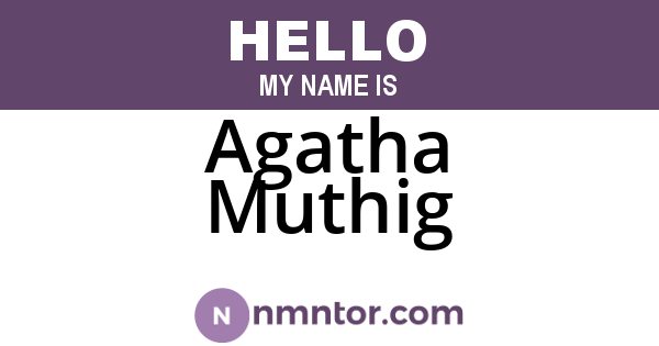 Agatha Muthig