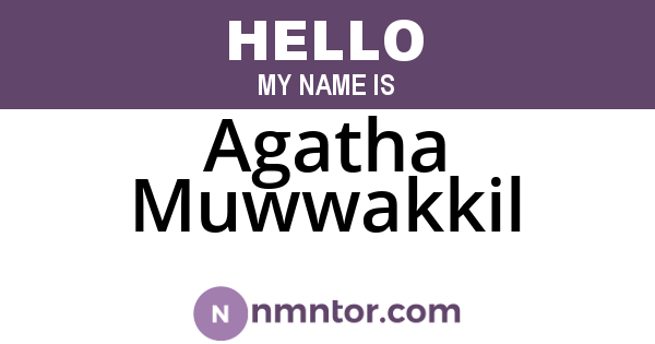 Agatha Muwwakkil