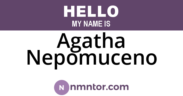Agatha Nepomuceno