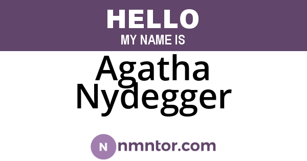 Agatha Nydegger