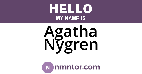 Agatha Nygren