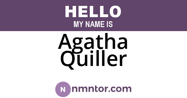 Agatha Quiller