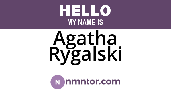 Agatha Rygalski