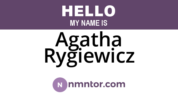 Agatha Rygiewicz