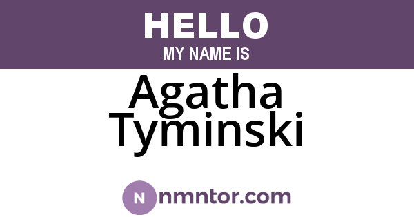 Agatha Tyminski