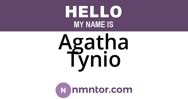 Agatha Tynio