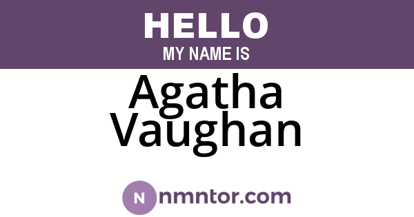 Agatha Vaughan