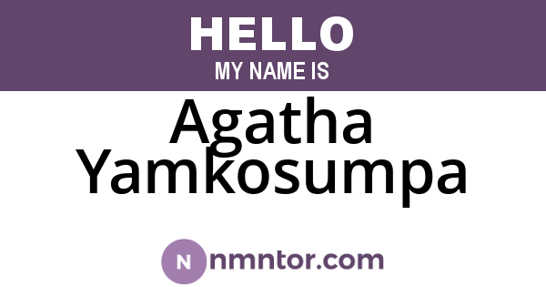 Agatha Yamkosumpa