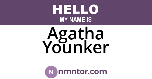 Agatha Younker