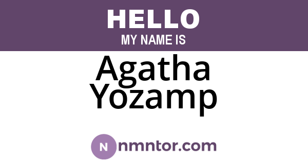 Agatha Yozamp