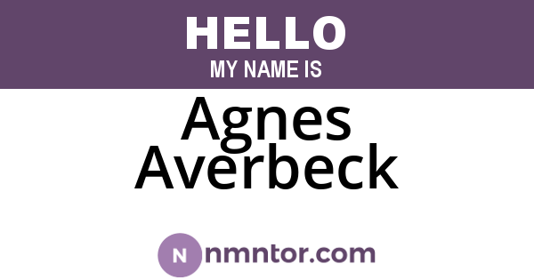 Agnes Averbeck