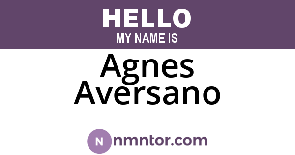 Agnes Aversano
