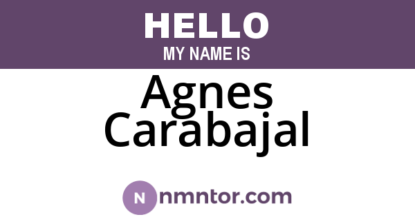 Agnes Carabajal